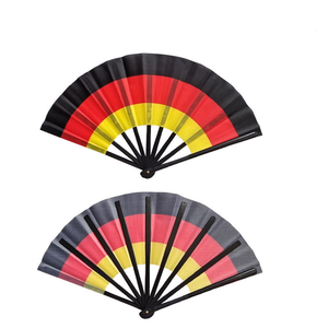Éventail pliant à main avec logo personnalisé, drapeau national, grand éventail <span class=keywords><strong>de</strong></span> rave, éventail pop, éventails claquants pour le refroidissement estival - Product Image 3