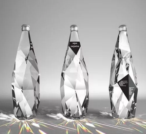 Nouvelle conception, bouteille de vin, de vodka, de tequila, de brandy en verre écologique de forme ronde de 350 ml, 500 ml, 750 ml, bouchon à vis en aluminium, gravure - Product Image 1
