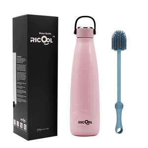 Bouteille de boisson thermique isolée sous vide personnalisée en usine Bouteille d'<span class=keywords><strong>eau</strong></span> en acier inoxydable à double paroi Stock prêt - Product Image 1