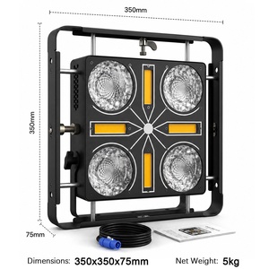 Projecteur matriciel LED Blinder 350W RGBA avec 4x50W RGB COB et 4x40W Amber <span class=keywords><strong>DMX</strong></span>, lumière de scène OEM/ODM pour concerts, théâtres et événements - Product Image 2