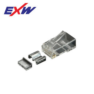 Conector blindado Rj45 Cat 6A chapado en oro de 8 pines para cables de red Gigabit - Product Image 2