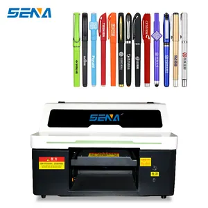 Printer flatbed uv desktop kecil ketebalan cetak 12CM harga murah Pres digital inkjet untuk Dompet pola diy