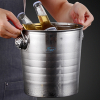 Seau à glace à Double paroi en acier inoxydable isolé de style classique de 3 Quarts pour les fêtes et les bars