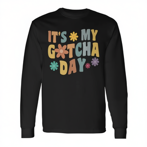 Camiseta de manga larga con gráfico de anuncio de adopción para niños de It's My Gotcha Day - Product Image 2