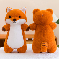 Bantal Boneka Rakun Rubah yang Nyaman Dipeluk, Boneka Hewan Isi Kapas PP, Dekorasi Rumah, Berbagai Ukuran untuk Remaja