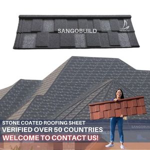 Systèmes de toiture en aluminium et zinc revêtus de pierre de couleur noire et rouge pour l'Afrique de l'Ouest, la <span class=keywords><strong>Gambie</strong></span>, le Libéria et le Nigéria - Product Image 6