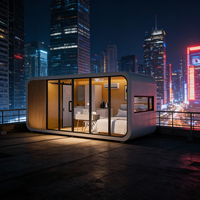 XULV Maison préfabriquée de luxe moderne en acier et verre, cabine capsule spatiale pratique, hébergement mobile écologique, hôtels préfabriqués pour le tourisme