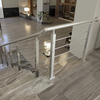 Système de garde-corps en câble en acier inoxydable 304 316 pour escalier intérieur, terrasse extérieure, balcon, balustrade en câble métallique, main courante