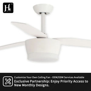 Ventilateur de plafond avec lames en bois, noir et blanc, 42 pouces, ventilateur de plafond en ABS avec lumière et télécommande, ventilateur de plafond contemporain avec lumière - Product Image 4