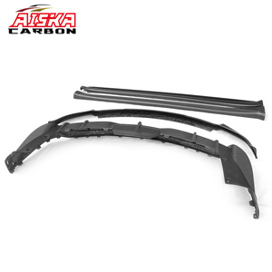 Kit carrosserie AISKA en fibre de carbone sèche finition mat sergé avec lèvre avant, diffuseur arrière et jupes latérales pour TESLA Model X <span class=keywords><strong>2022</strong></span>+ - Product Image 3