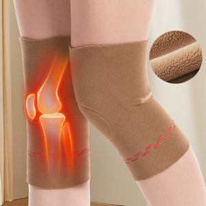 Sonbahar kış soğuk geçirmez sıcak diz koruyucu çift taraflı neopren kalınlaşmış ısı depolama rüzgar geçirmez ayarlanabilir kanca döngü - Product Image 6