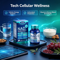 Capsules Premium pour Adultes : NAD Liposomal, Resvératrol, Berbérine, Quercétine – Antioxydant, Soutien Immunitaire et Gestion de l'Énergie