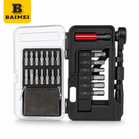 BaiMei Model WX-1 Draagbare Fiets Onderhoudsset Aluminium Legering Ratsleutel Schroevendraaier Bits Gereedschapskoffer Robuust Compact