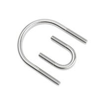 Équerre en U zinguée à courbure ronde pour tube en acier de construction, fixation de support, quincaillerie, kit de pièces industrielles