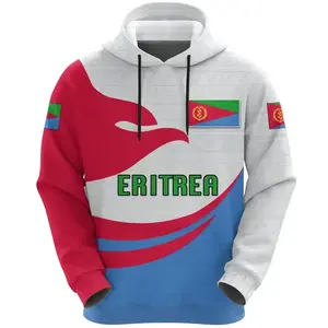 Aangepaste Anti-Rimpel Sneldrogende Duurzame Eritrea Kleding Hoodies Trainingspak Heren Sport Trui Voor Ceremonie