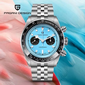 Montre de sport de luxe à quartz PAGANI DESIGN PD-1813 BB Flamingo Chronograph pour homme, miroir saphir, étanche 100 m, montre-bracelet tendance - Product Image 2