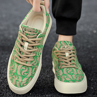 Chaussures plates décontractées pour hommes, vente en gros directe d'usine, chaussures décontractées en toile, chaussures décontractées de créateur