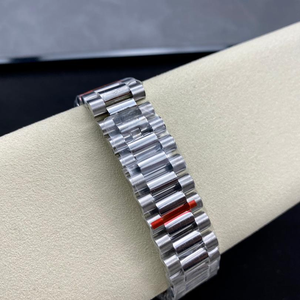 Mechanische Herrenuhren aus Metall im Luxus-Stil, Automatikuhr für Männer, Platin Eisblau Baguette Heirloom - Product Image 6