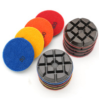 Tampons de polissage diamantés à haute résistance à l'usure pour sols, abrasifs grossiers OEM pour utilisation humide/sèche sur granit, marbre, béton