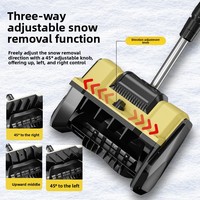 Souffleuse à neige électrique au lithium-ion, type poussé, compacte, 350 W, pour l'utilisation sur les routes scolaires, avec chargeur de batterie inclus