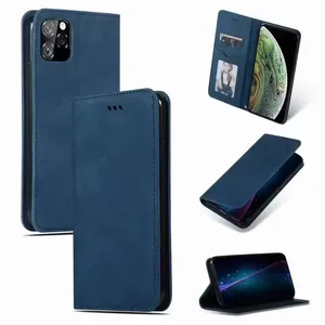 Étui de téléphone en cuir à rabat de luxe Couverture en cuir PU pour iphone 14 pro max 15 Smartphone Wallet Case Mobile