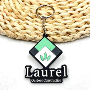 Portachiavi personalizzabili in gomma animale con loghi stampati al Laser e schienali in acrilico per borse per artisti alla moda esprimono te stesso - Product Image 3