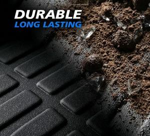 Tappetini Auto per Volkswagen <span class=keywords><strong>Tiguan</strong></span> 2009-2017, Set 3 Pezzi, Protezione per Tutte le Stagioni, Spessore 7 Pollici, Copertura Completa 3D Personalizzata, Nero - Product Image 4