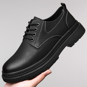 รองเท้าลำลองผู้ชายแบบสวม รุ่นฮิตปี 2026 หัวมน พื้นหนา สไตล์อังกฤษ หนังเจาะรู - Product Image 2