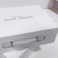 Caja Magnética Plegable de Lujo Personalizada, Elegantes Cajas de Papel Hechas a Mano con Asa de Cuero para Regalo
