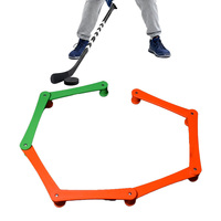 WIN-WIN S001/2 Equipo de Entrenamiento de Hockey de Plástico ABS Inyectado, Palo de Hockey Ajustable de 5/7 Secciones, Entrenador de Manejo de Hockey, Control de Disco