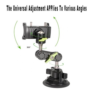 Nouveau Support de luxe en alliage d'aluminium pour Selfie Stick avec ventouse 360 Support de téléphone de voiture rotatif pour Support de téléphone portable de voiture - Product Image 3