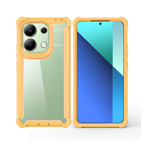 Étui d'espace antichoc coloré étui de téléphone portable en acrylique TPU transparent pour Redmi Note 13 4G pour Samsung S25 Edge