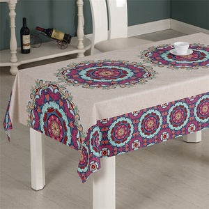 <span class=keywords><strong>RNPT</strong></span> PW195-R453-1 Phong Cách Dân Gian Hồi Giáo Thiết Kế Bảng Bao Gồm In Pvc Khăn Trải Bàn Khăn Trải Bàn Không Thấm Nước - Product Image 3