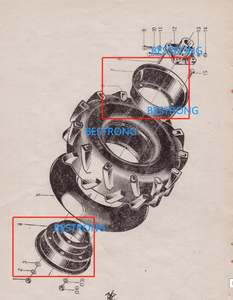 Llanta de acero <span class=keywords><strong>para</strong></span> Changzhou Dongfeng DF12 DF121 DF15 DF151 Walking Behind Tractor Parts 34102/34103/34102/34103 - Product Image 6