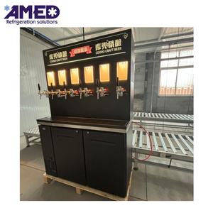 Новый стильный настенный диспенсер-охладитель для пива из нержавеющей стали с двойным охлаждением, объемом 570 л, с электронным термостатом и возможностью индивидуальной настройки - Product Image 2