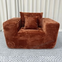 Ensemble de canapés carrés modernes et minimalistes, extensibles et inclinables, rembourrés, pour petit appartement, salon, villa, entrepôt