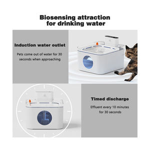 Melhor vendedor carregável alimentador circulação filtro gato água fonte inteligente sem fio pet água distribuidor cão gato água fonte - Product Image 2