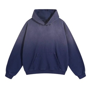 Sudadera con Capucha Extra Grande para Hombre, Color Sólido, 100% Algodón, Felpa Francesa, Estilo Casual para Otoño, con Bolsillo Delantero - Product Image 6