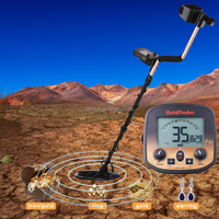 Détecteur de métaux en eau peu profonde TEKPOINT GOLD FINDER Hunter FS2 avec 2 bobines de recherche étanches pour la détection souterraine