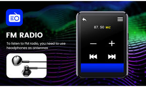 Reproductor MP3 de Fábrica con Pantalla Táctil Completa de 2.4 Pulgadas, BT 5.3, Radio FM, Libro Electrónico, Grabadora de Video, Compatible con Tarjeta TF de 128GB, Reproductor de Música Portátil - Product Image 6