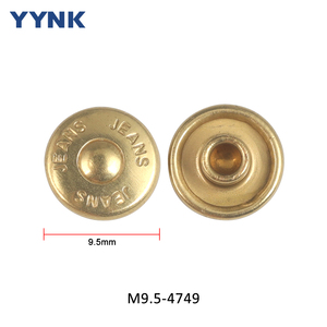 ファストファッションピック9.5MMカスタムロゴラウンドメタル真鍮ポケットリベットスタッド用ジーンズパンツレザークラフトバッグ靴ハンドバッグ - Product Image 2