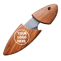 Couteau pliant EDC miniature personnalisé avec logo, manche en bois, outil de poche en acier inoxydable pour la survie en plein air, le camping et la randonnée