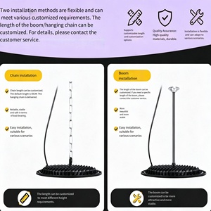 Lampe industrielle UFO, Lampe LED Soucoupe Volante, <span class=keywords><strong>Éclairage</strong></span> haute luminosité pour ateliers, usines et entrepôts, Lampe industrielle pour mines - Product Image 3