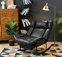 Fauteuil à bascule ergonomique pliable et réglable, une place, durable, idéal pour l'hôtellerie et l'usage domestique quotidien – Offre Spéciale