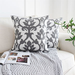 Nordic Geometrica Del Ricamo di Stile Del Ricamo Soggiorno Cotone 18*18 Logo Personalizzato Cuscino Copre/ - Product Image 6