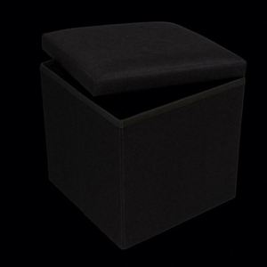 Modern <b>Stool</b> Living Room Furniture <b>Storage</b> Box Fabric Stainless Steel Bamboo Highest Quality Sample Available - Product Image 3