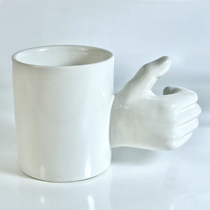 Diseño moderno creativo <span class=keywords><strong>Pulgar</strong></span> Alabanza Taza de cerámica personalizada Taza de café/leche de alta temperatura para reconocimiento - Product Image 3