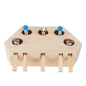 Good Quality Dog Interactive Toy Puzzle Game Food Finding Toy Wood Pet Toys Sustainable Wood Cat Tree Dog Chew
