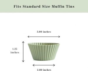 Home Kitchen Cooking Supplies Cake Decorating Tools <b>Silicone</b> Cake Cup Round Shaped Muffin Cupcake <b>Baking</b> Molds - Product Image 2