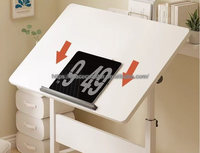 Table d'appoint relevable Gracecoaster pour canapé, table de chevet mobile et réglable, bureau pliant pour ordinateur, table d'étude, table de lit, pour la maison et le salon, avec roulettes